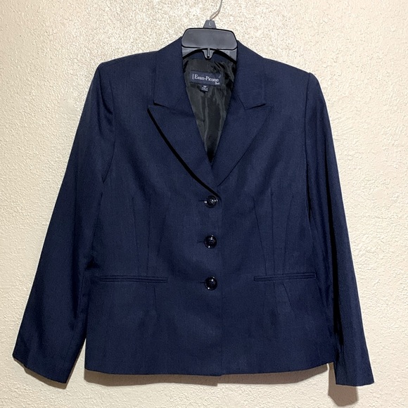 Evan Picone 3 Button Suit Jacket Blazer Size 14